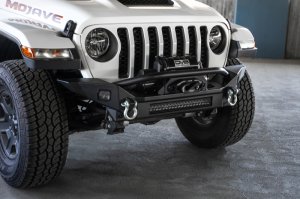 Jeep Wrangler JL Front Bumper - DV8 Offroad - FS-7 Mid-Width Winch - `18-`23 Jeep Wrangler JL Front Bumper - DV8 Offroad - FS-7 Mid-Width Winch - `18-`23